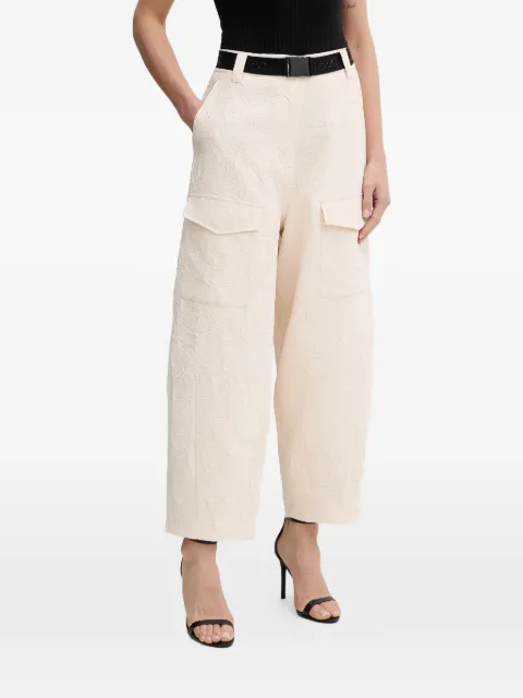 LIU JO wrinkle-effect cargo pants