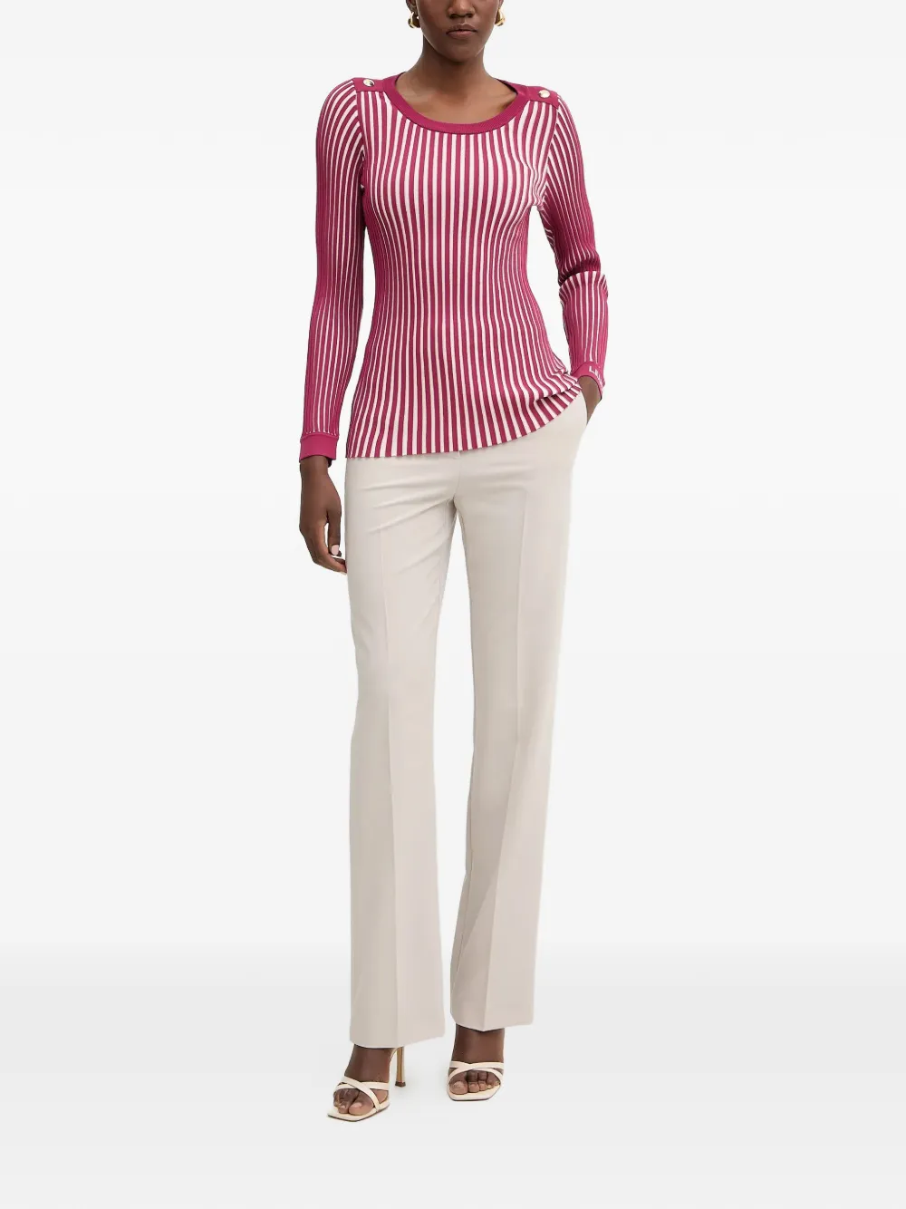  Liu Jo Striped Sweater - Pink 