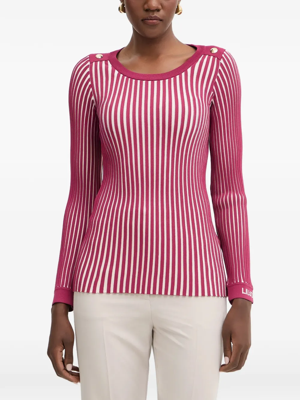 LIU JO striped sweater - Rosa