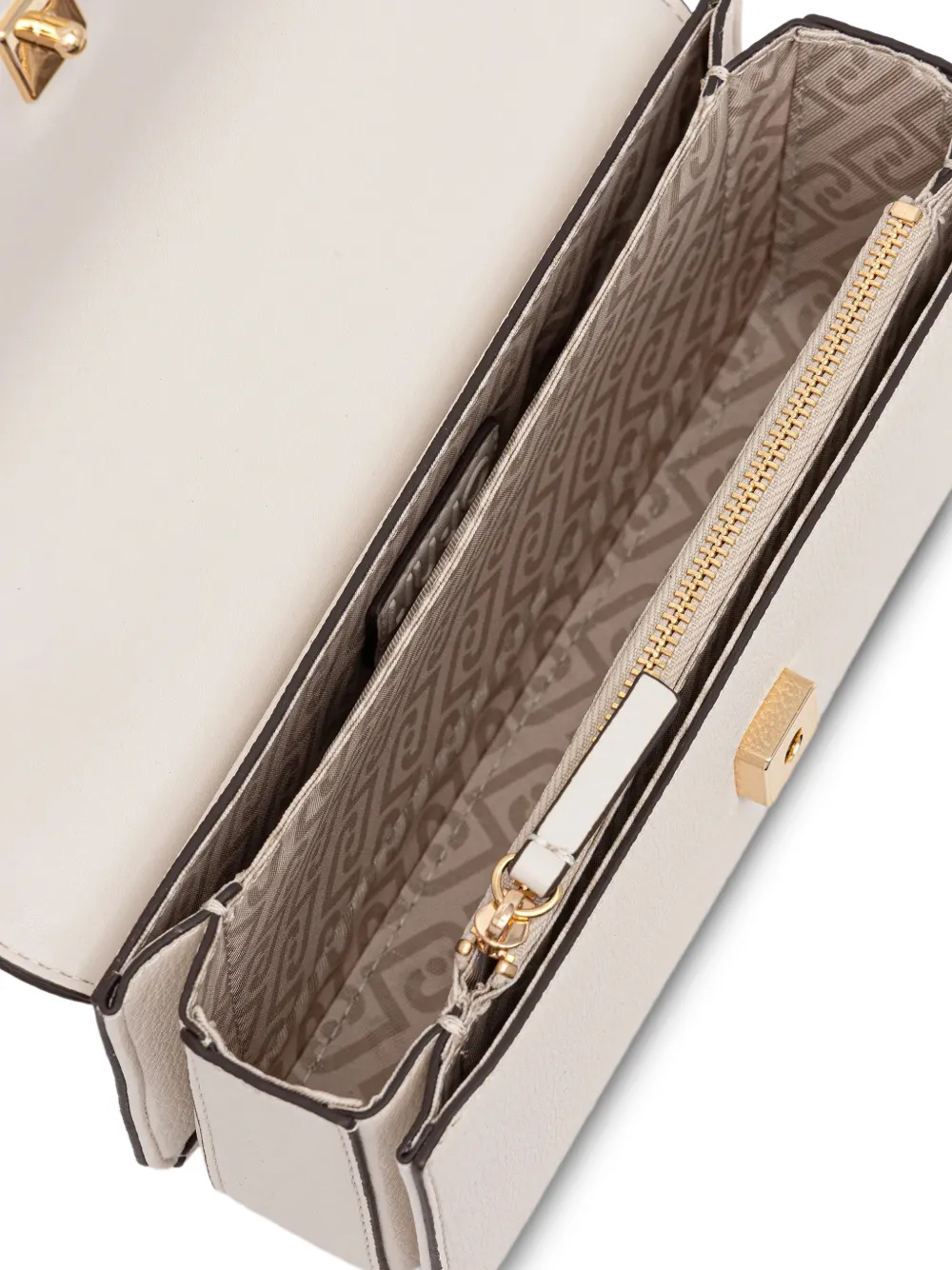 Logo-Lettering Studded Satchel