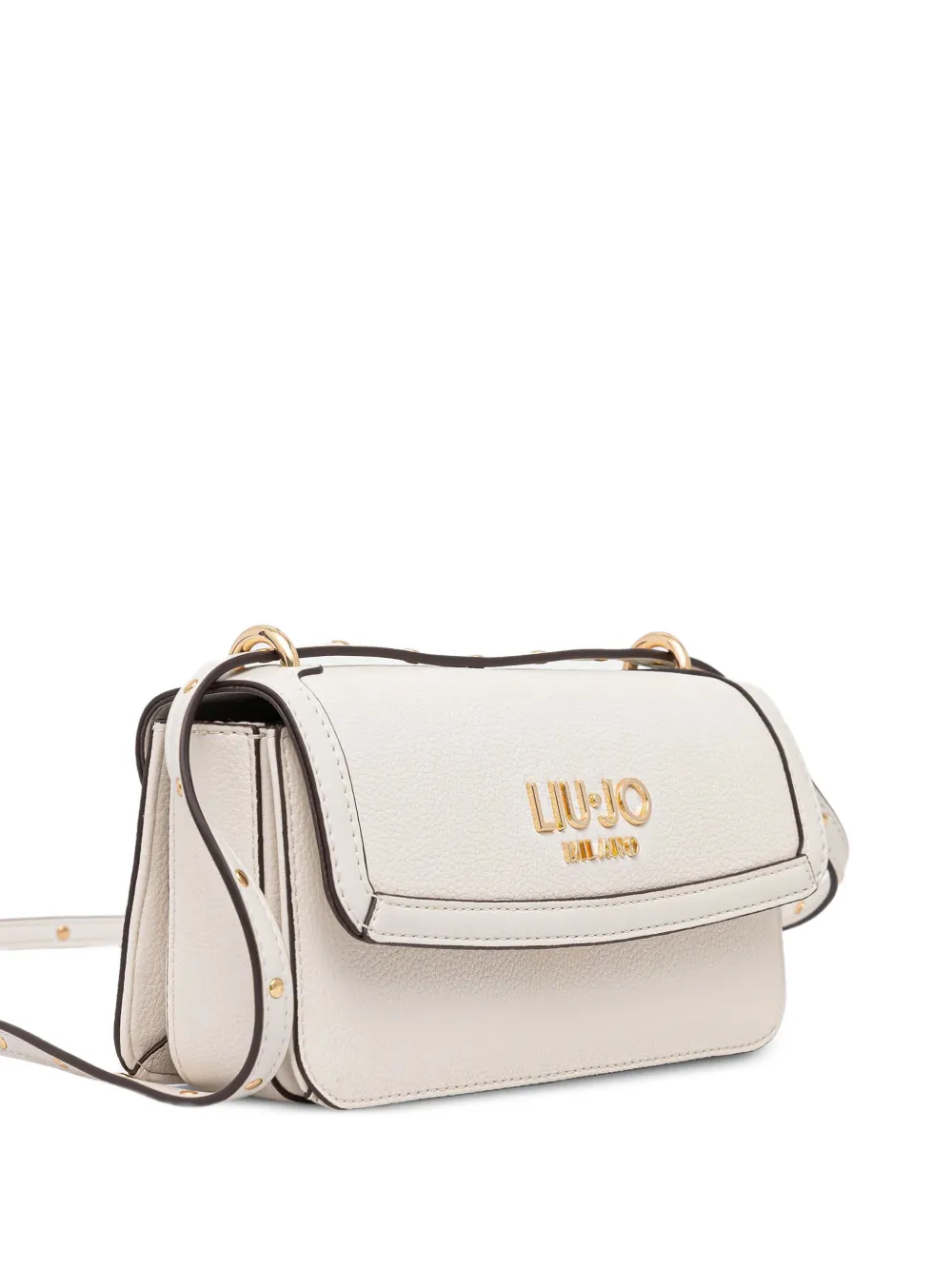 Logo-Lettering Studded Satchel
