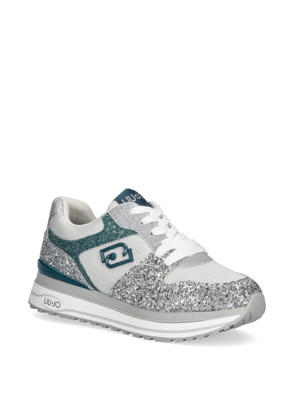 LIU JO Sneakers met glitter Zilver