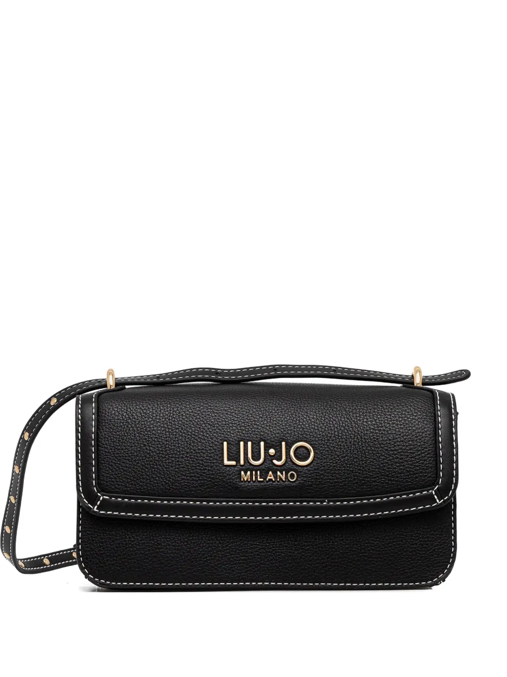 LIU JO stitch detail crossbody bag - Nero