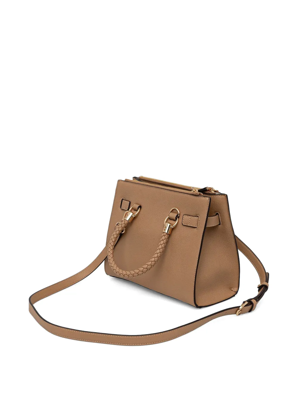  Liu Jo Braided Handle Tote Bag - Brown 