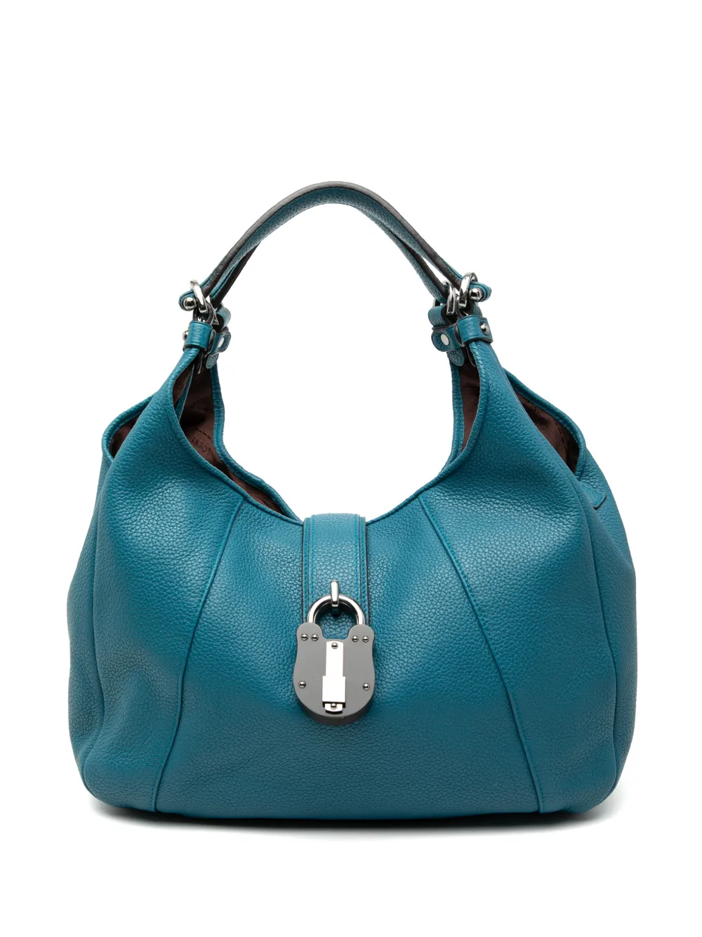 Loewe Pre-Owned 2010-2025 Calfskin Calle hobo bag - Blu