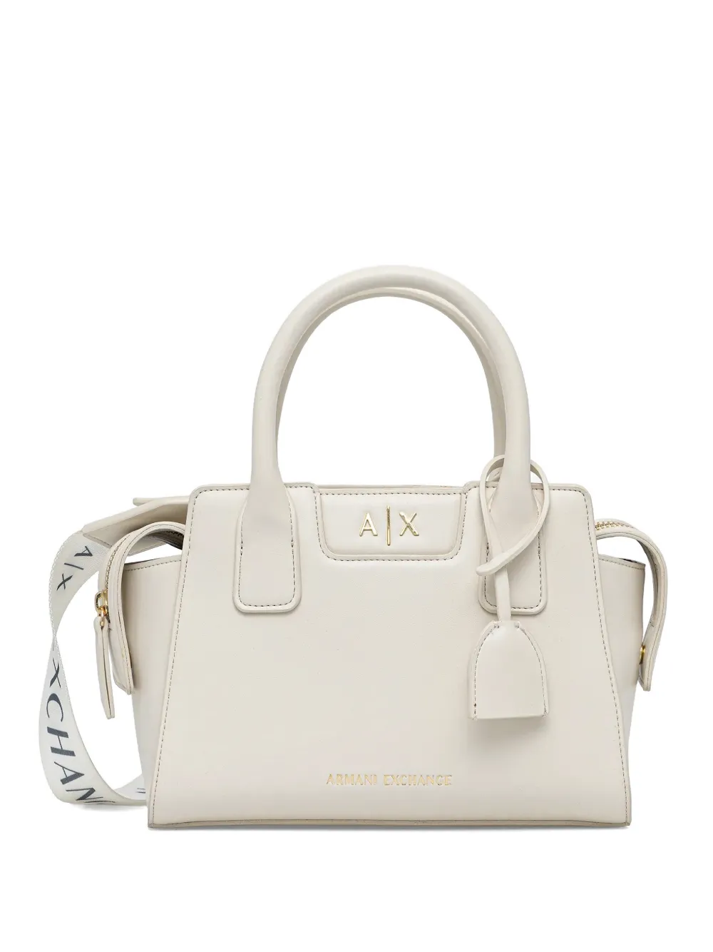 Armani Exchange tag-detail tote bag - Bianco