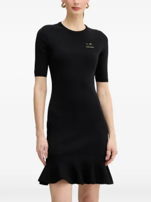 armani exchange evening dresses New Armani Exchange Layered Dress In Peach main image 1