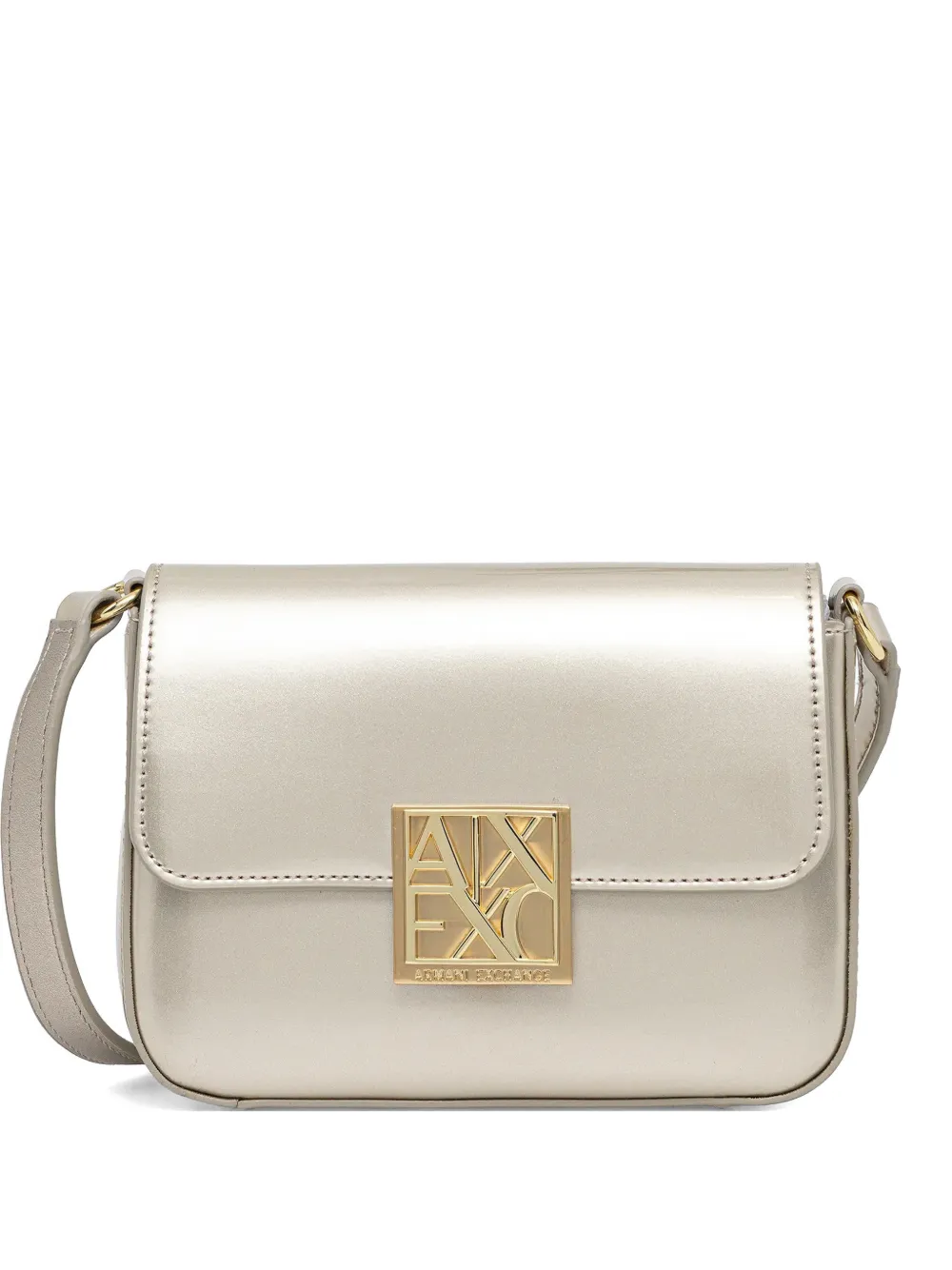 Armani Exchange logo-embellished cross-body bag - Argento