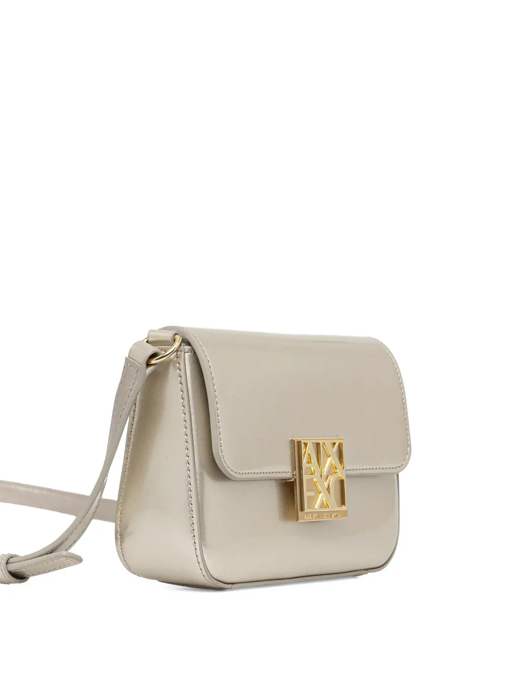  Armani Exchange Logo-embellished Cross-body Bag - Silver 