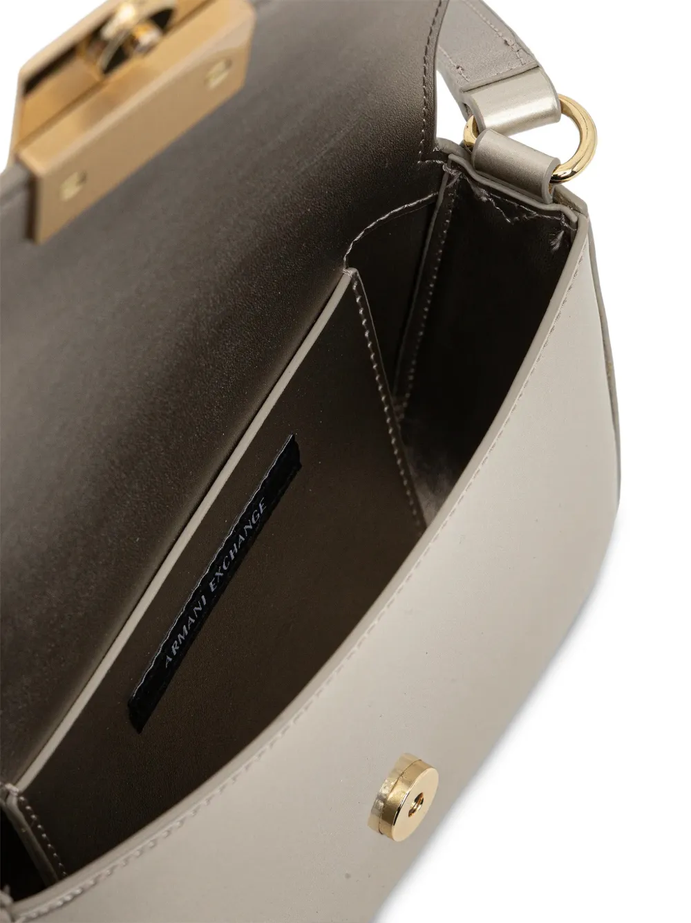  Armani Exchange Logo-embellished Cross-body Bag - Silver 