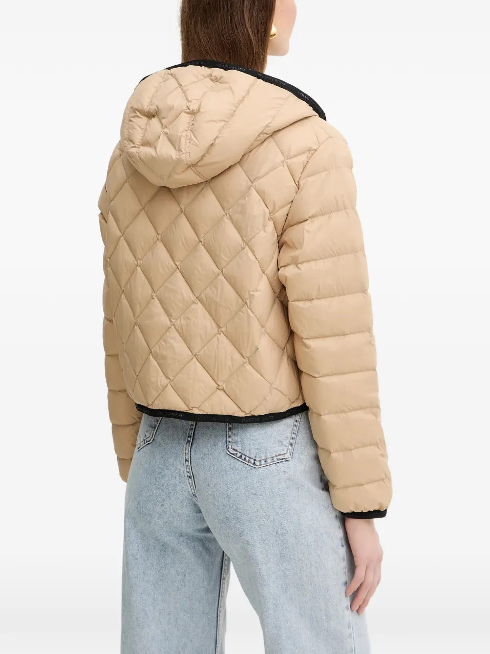  Armani Exchange Hooded Quilted Jacket - Neutrals 