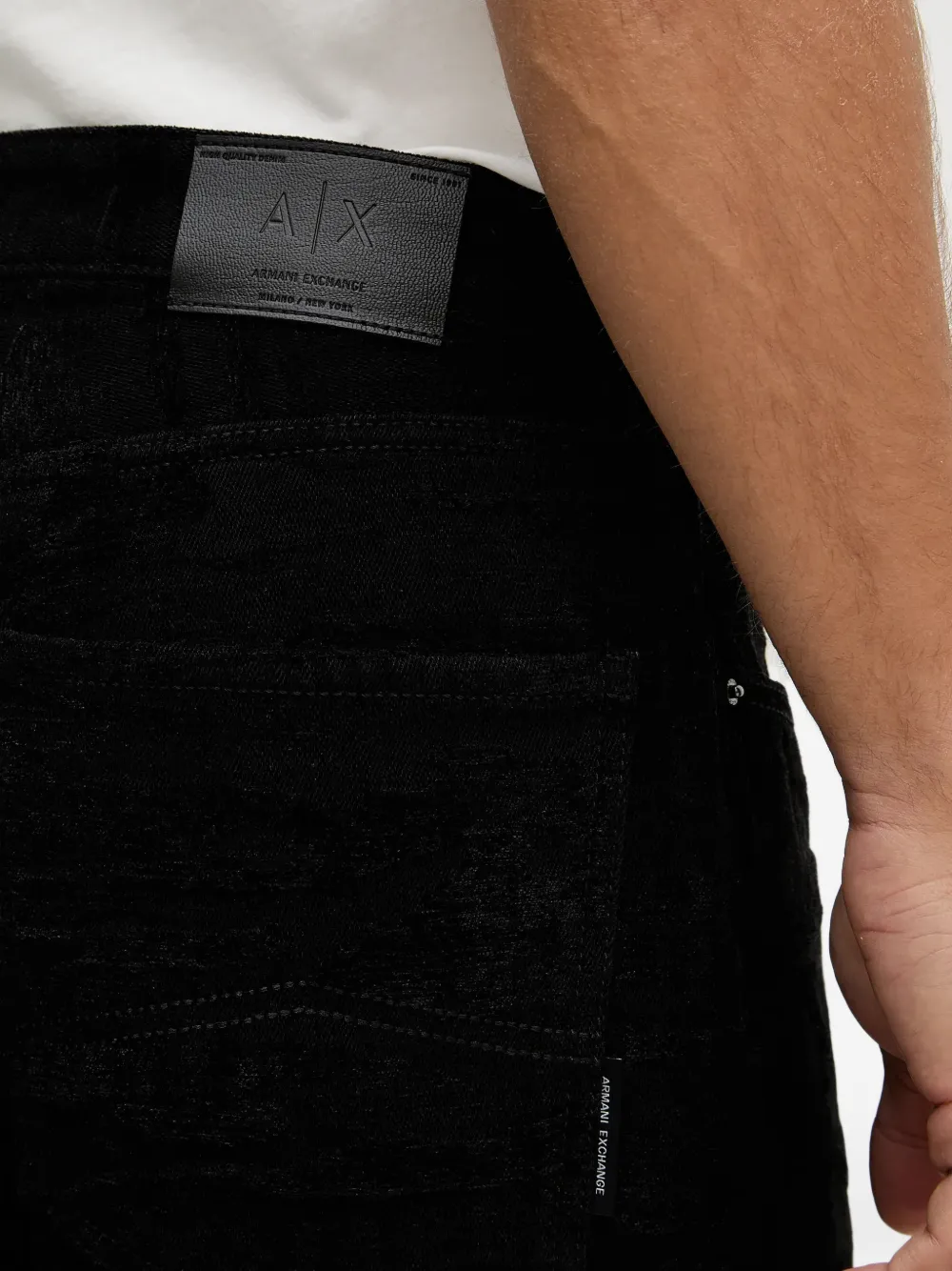Armani Exchange Jeans met vijf zakken Zwart