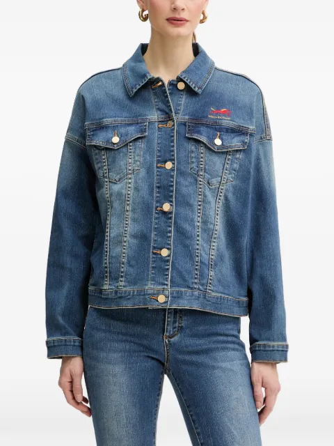 Armani Exchange jakke med knapper og broderet logo