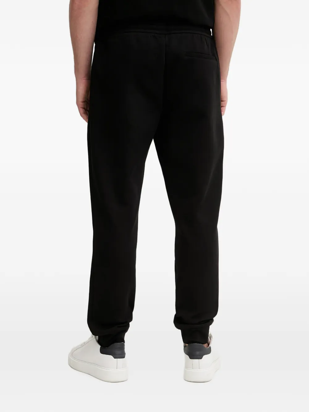 Armani Exchange Trainingsbroek met logoprint en trekkoord Zwart