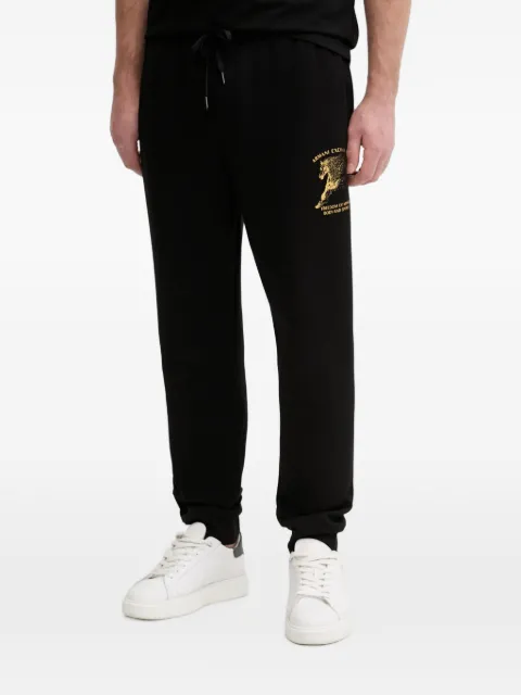Armani Exchange horse logo-print drawstring track pants