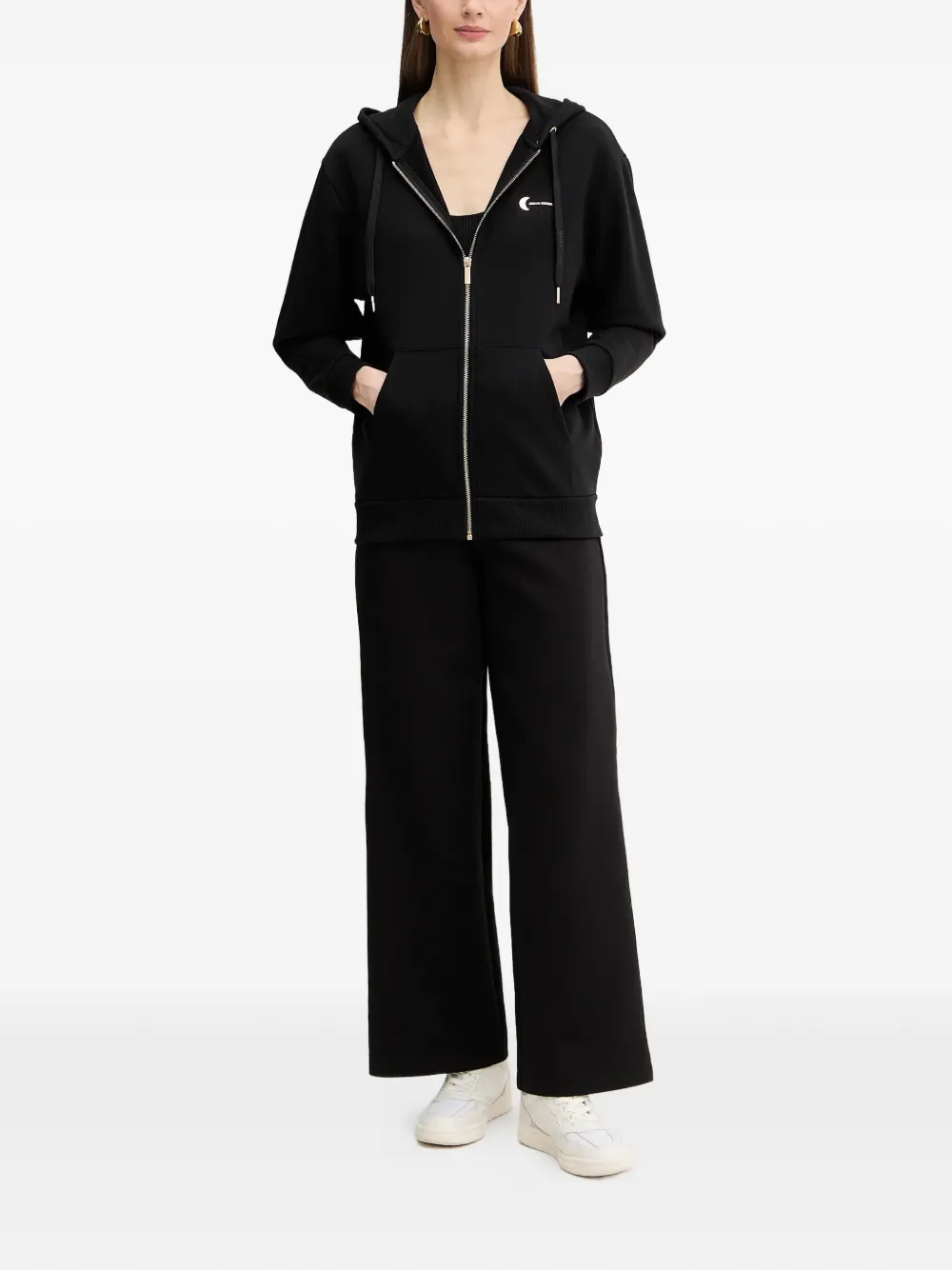 Armani Exchange Hoodie met rits Zwart