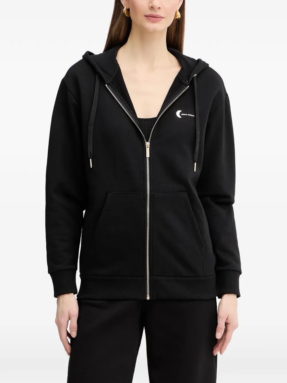 Armani Exchange zip hoodie - Schwarz