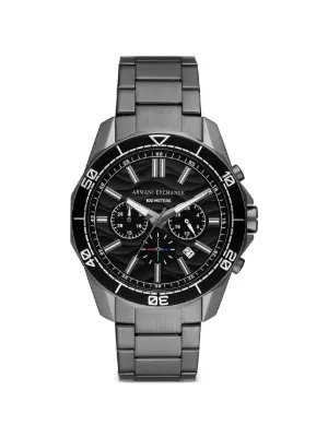 Armani Exchange Steel 44mm Watch | Black | FARFETCH