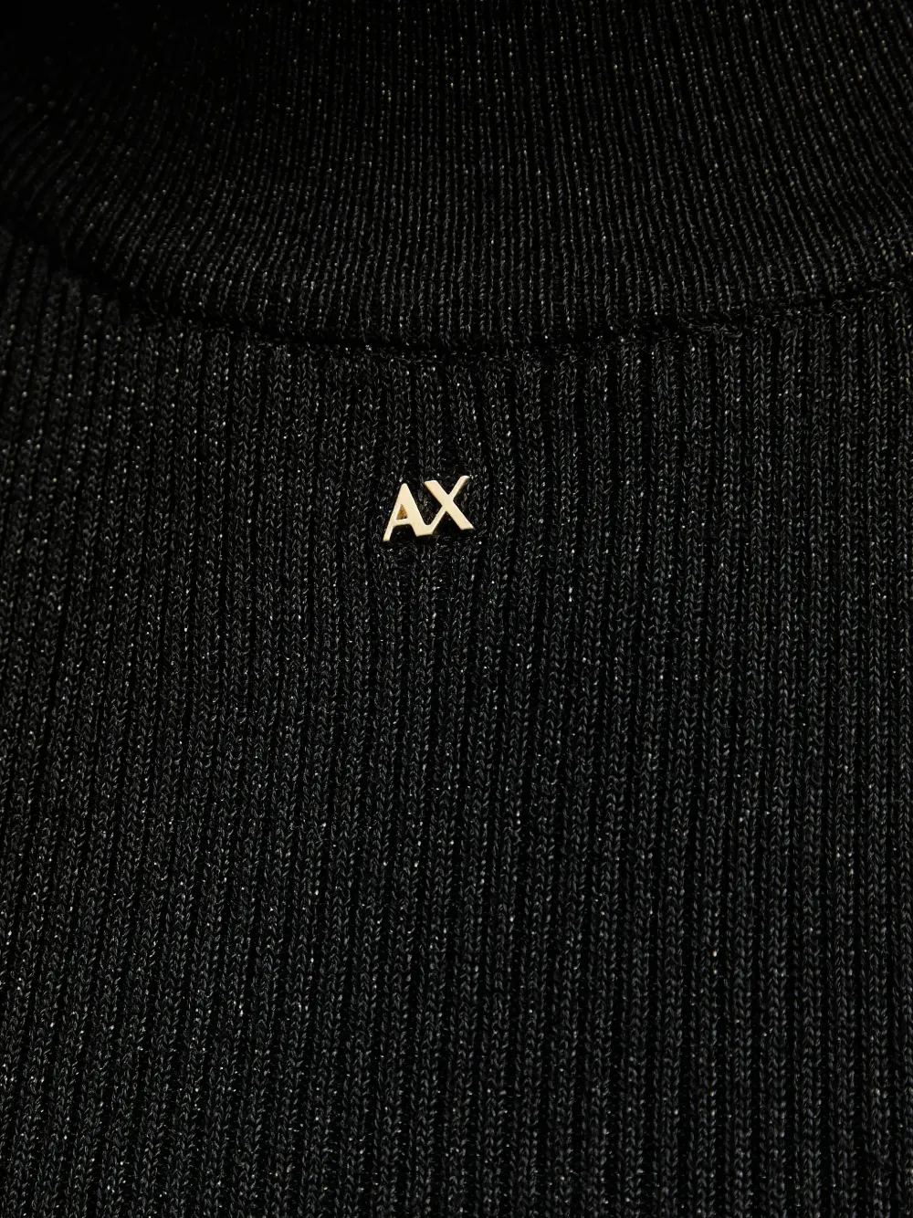 Armani Exchange Geribbelde tanktop Zwart