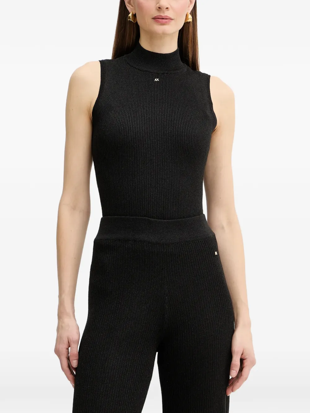 Armani Exchange ribbed tank top - Nero