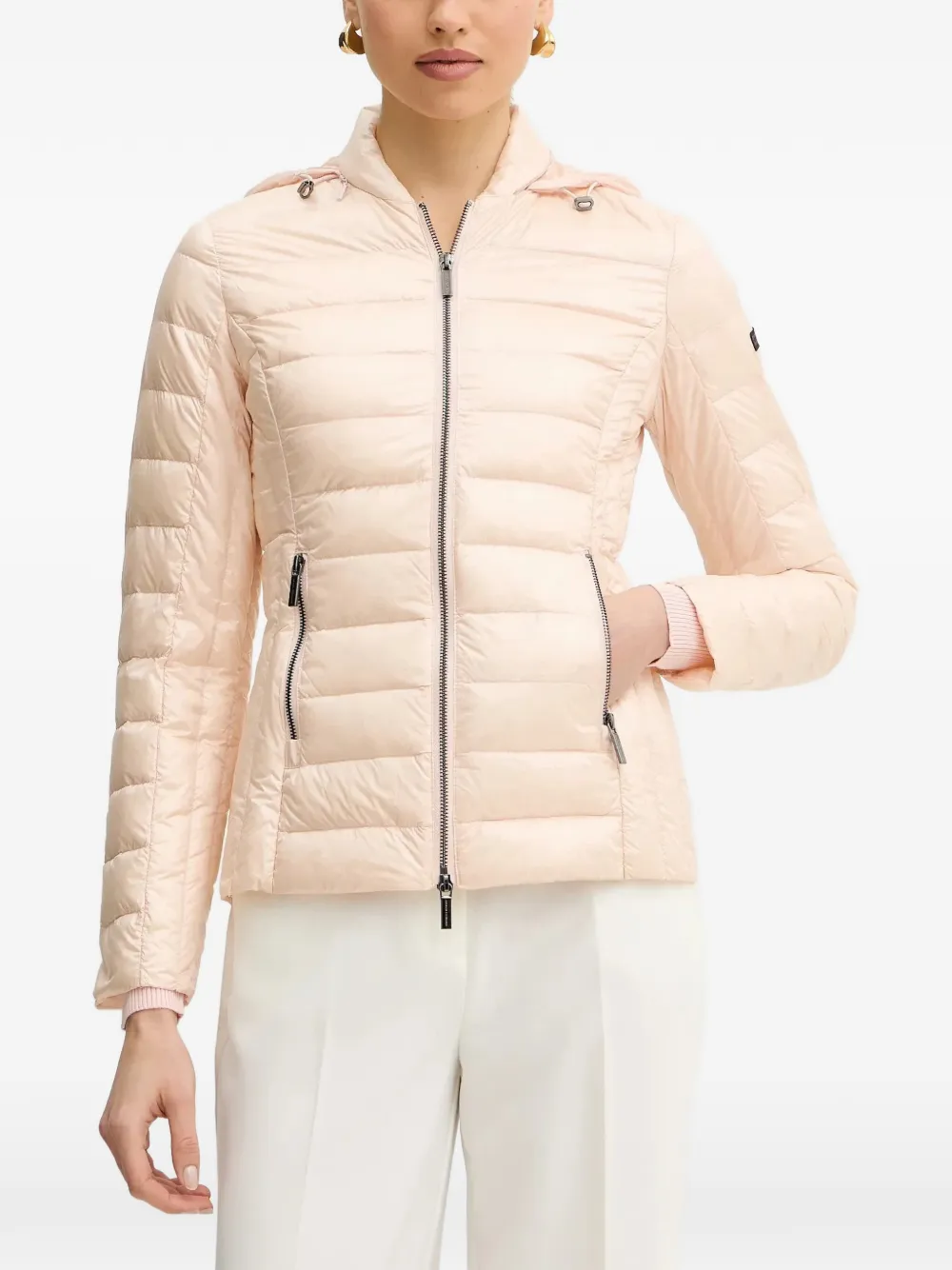 Armani Exchange quilted hooded jacket - Rosa