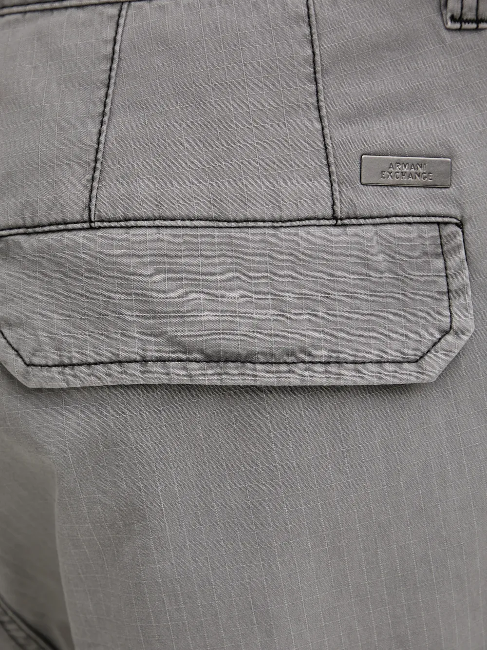 Armani Exchange Cargo broek met ripstop-textuur Grijs