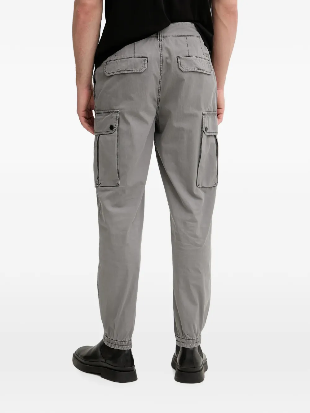 Armani Exchange Cargo broek met ripstop-textuur Grijs