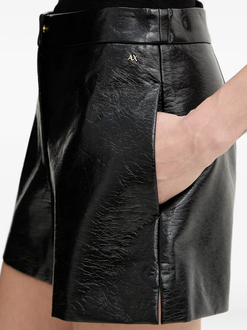  Armani Exchange Buttoned Shorts - Black 