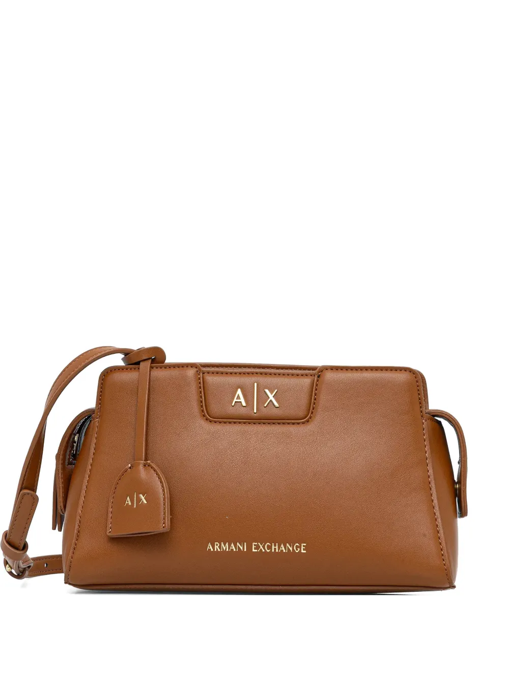 Armani Exchange logo-tag cross-body bag - Marrone