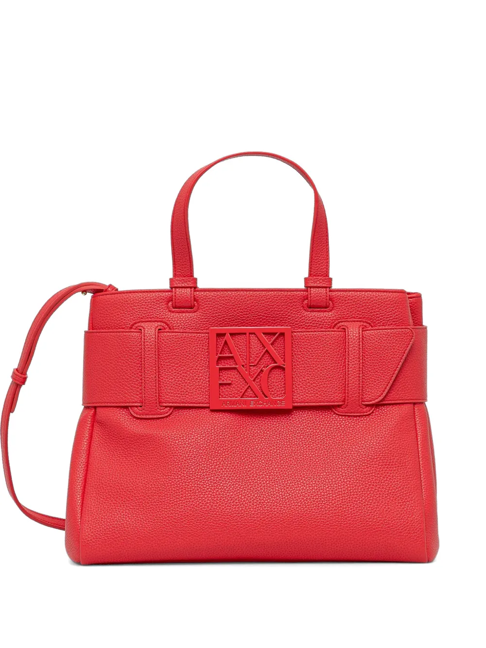 Armani Exchange belt-detail tote bag - Rosso
