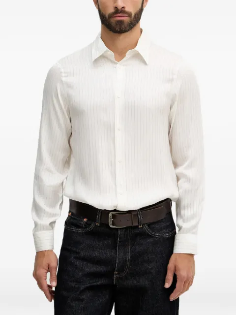 Armani Exchange striped buttoned shirt