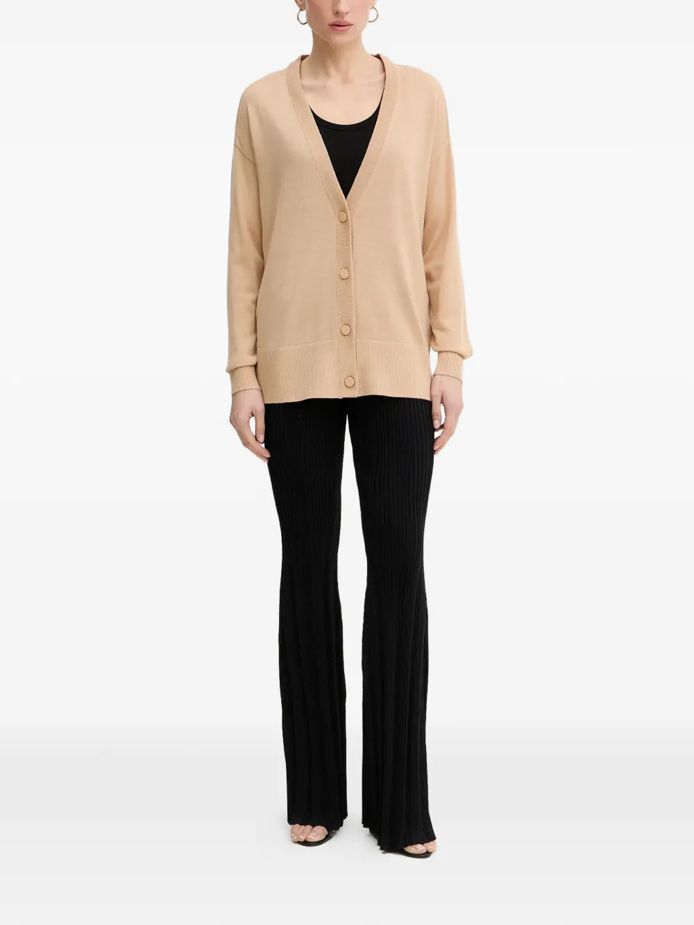  Armani Exchange Buttoned Cardigan - Neutrals 