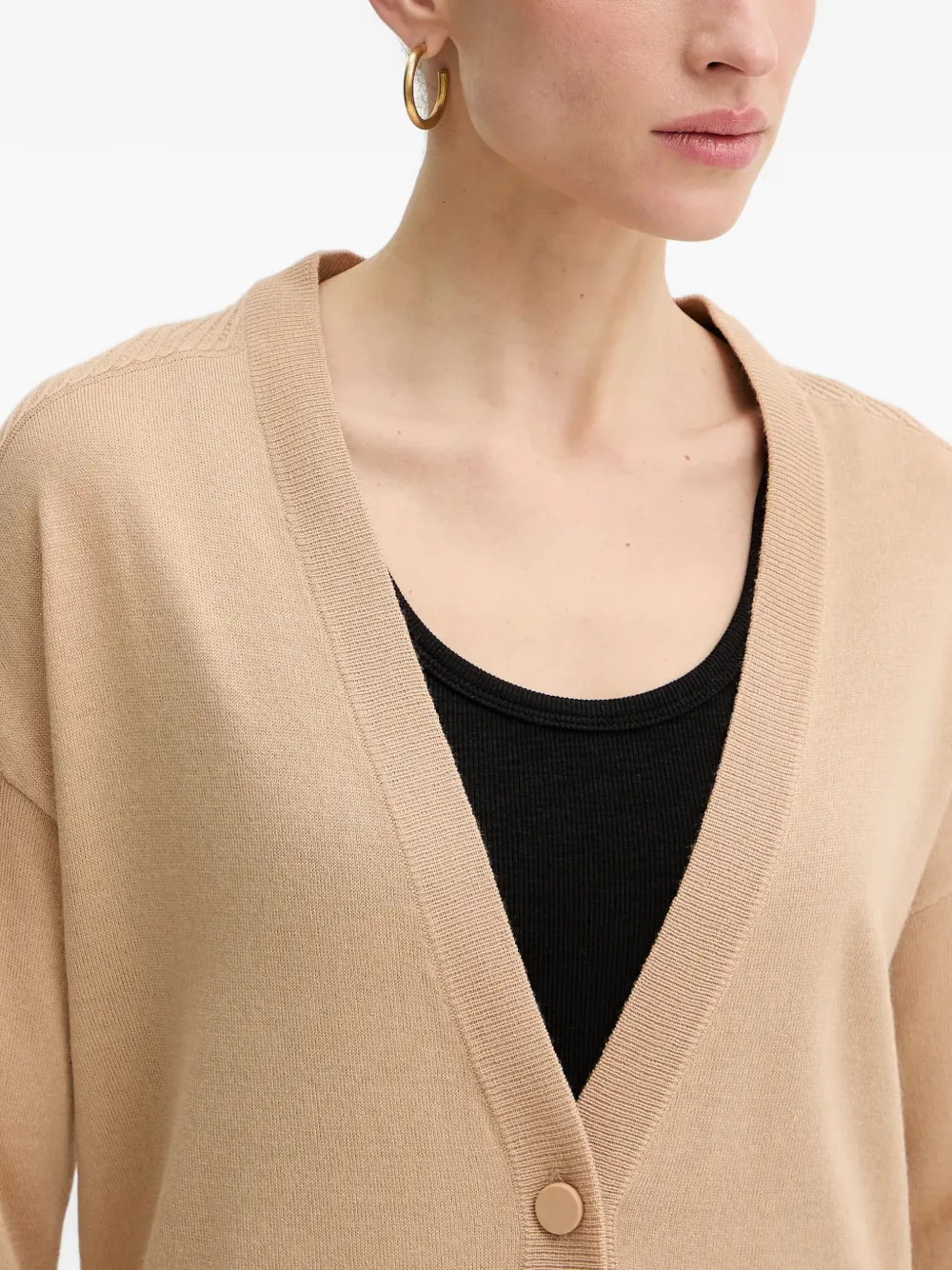 Armani Exchange Vest met knopen Beige