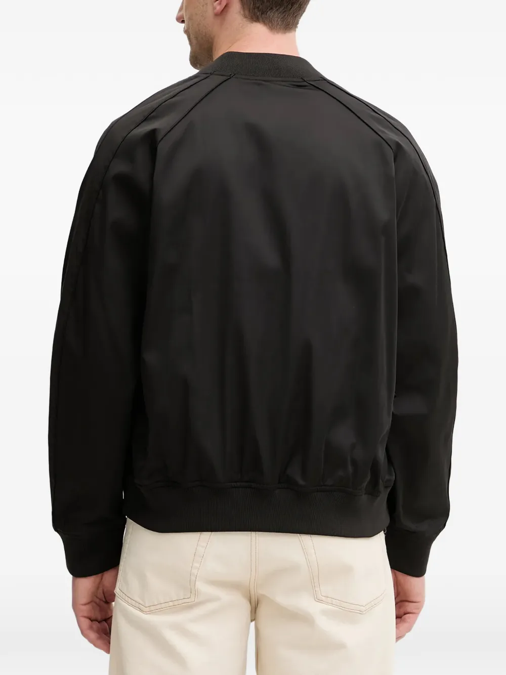  Armani Exchange Logo-patch Bomber Jacket - Black 