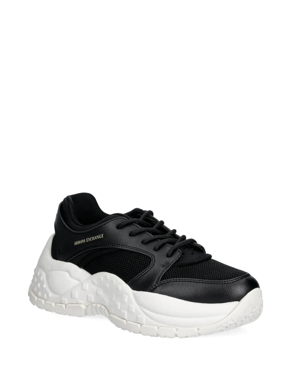 Armani Exchange Sneakers met vlakken Zwart