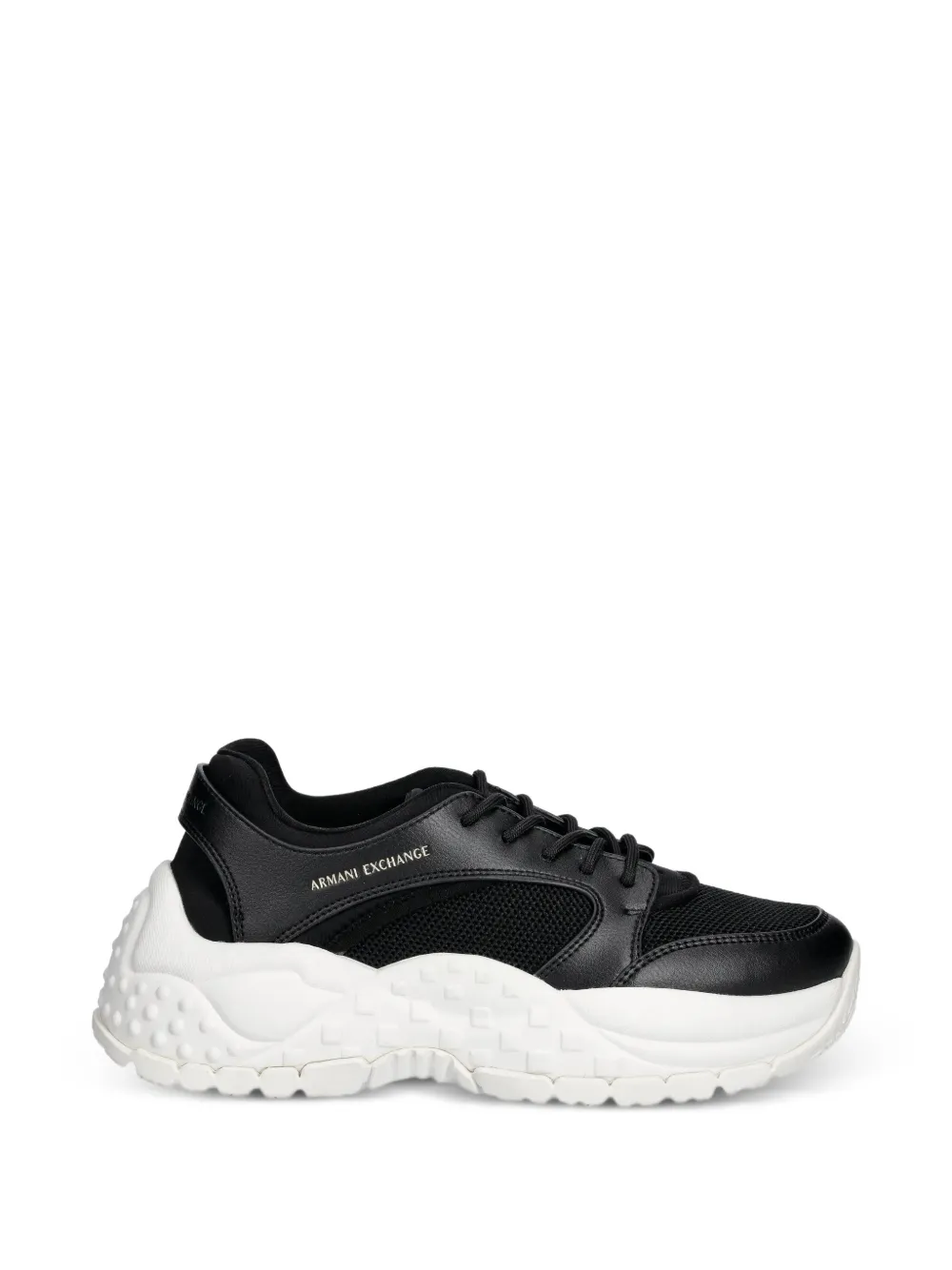 Armani Exchange Sneakers met vlakken Zwart