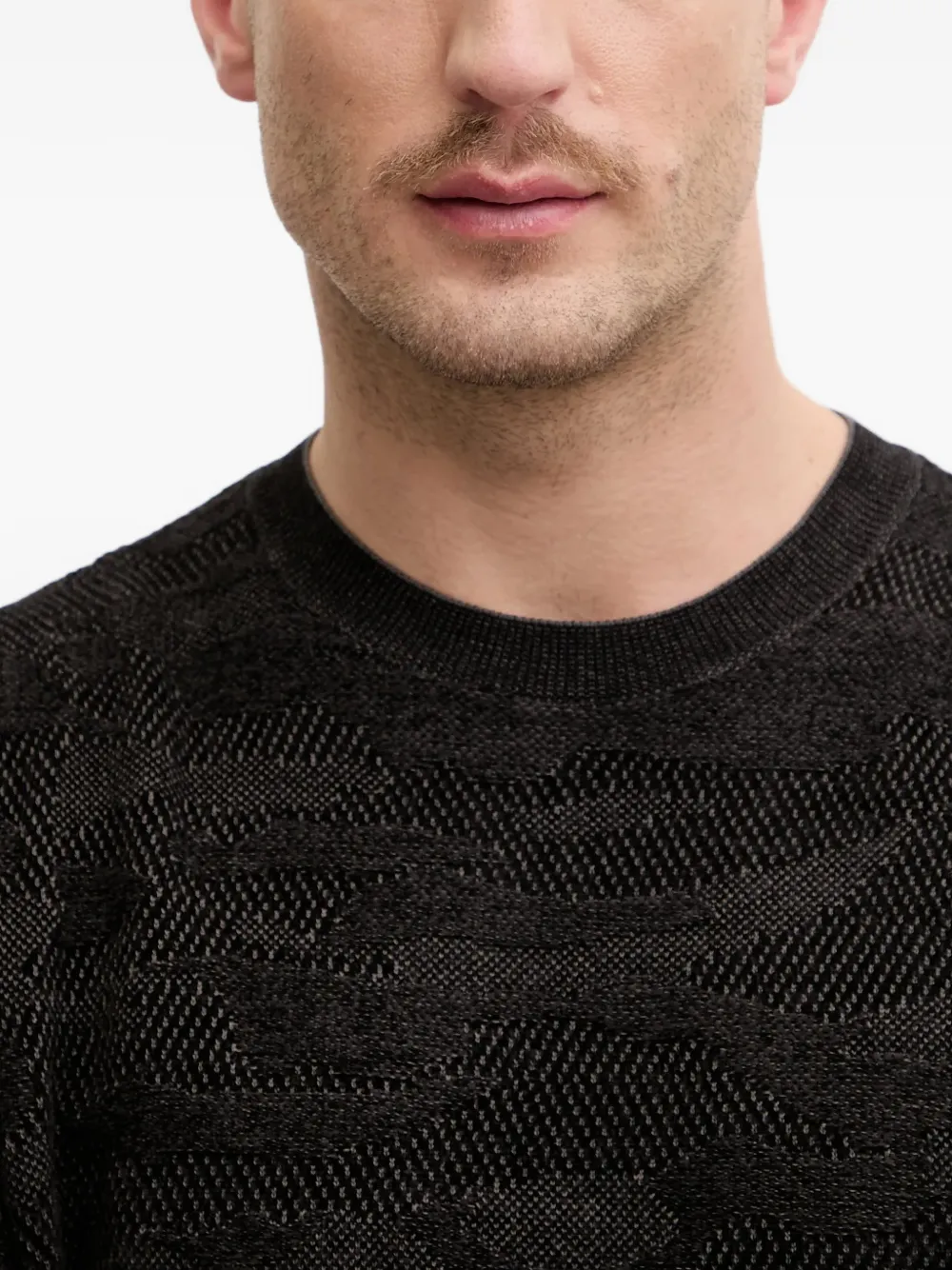 Armani Exchange Gebreide trui Zwart