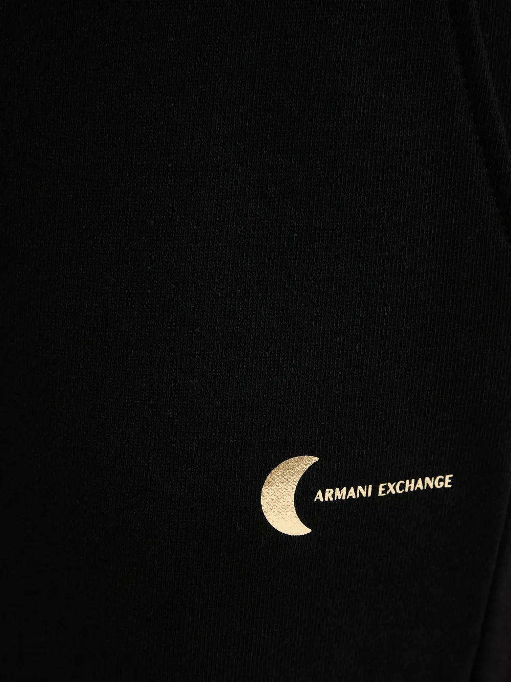 Armani Exchange Trainingsshorts met logoprint en trekkoordtaille Zwart