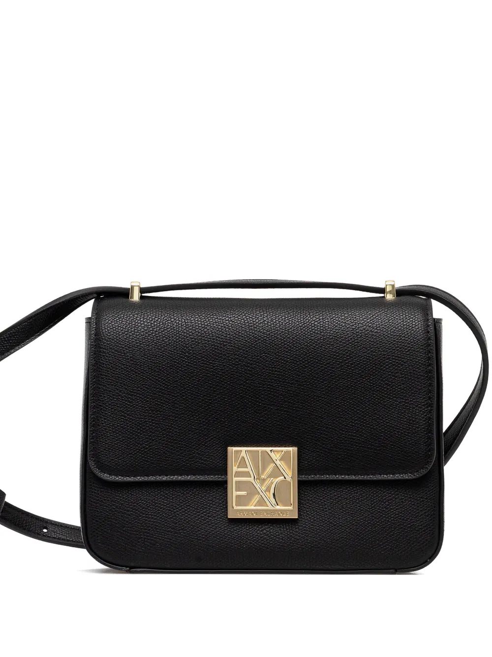 Armani Exchange logo-plaque cross-body bag - Nero