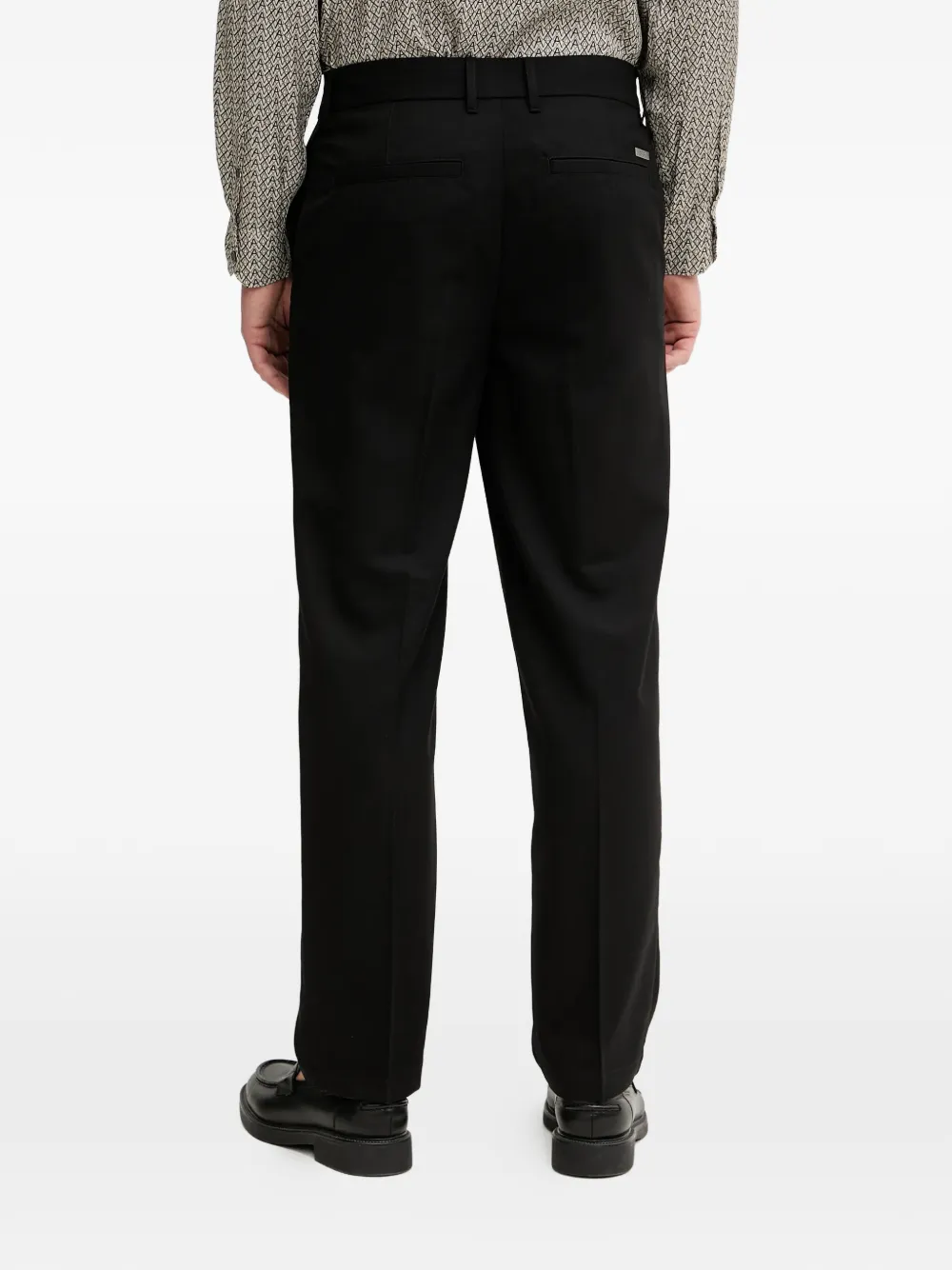  Armani Exchange Logo-plaque Trousers - Black 
