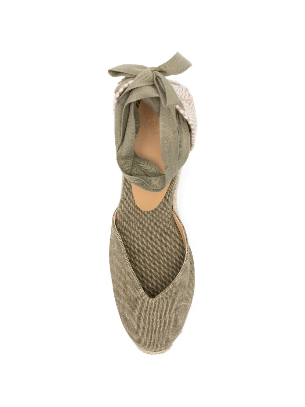 Castañer Chiara tie ankle espadrilles Groen