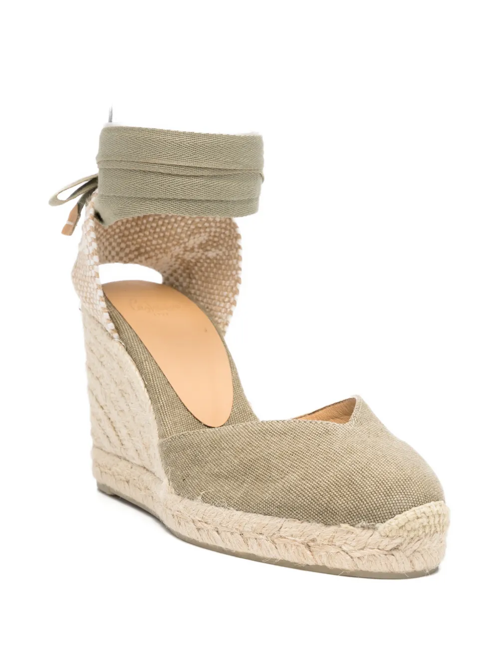 Castañer Chiara tie ankle espadrilles Groen