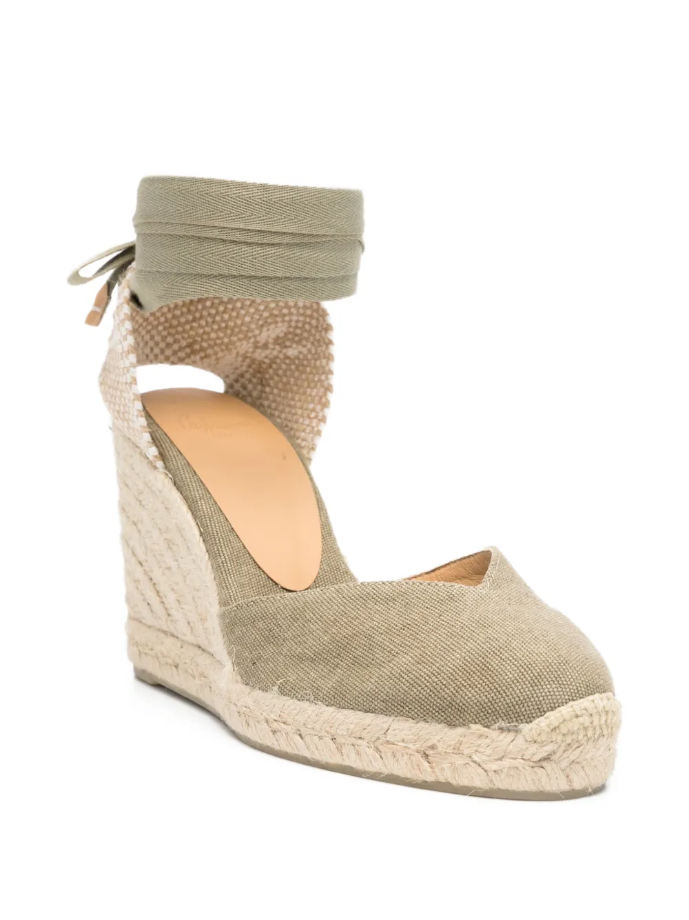  Castañer Chiara Tie Ankle Espadrilles - Green 