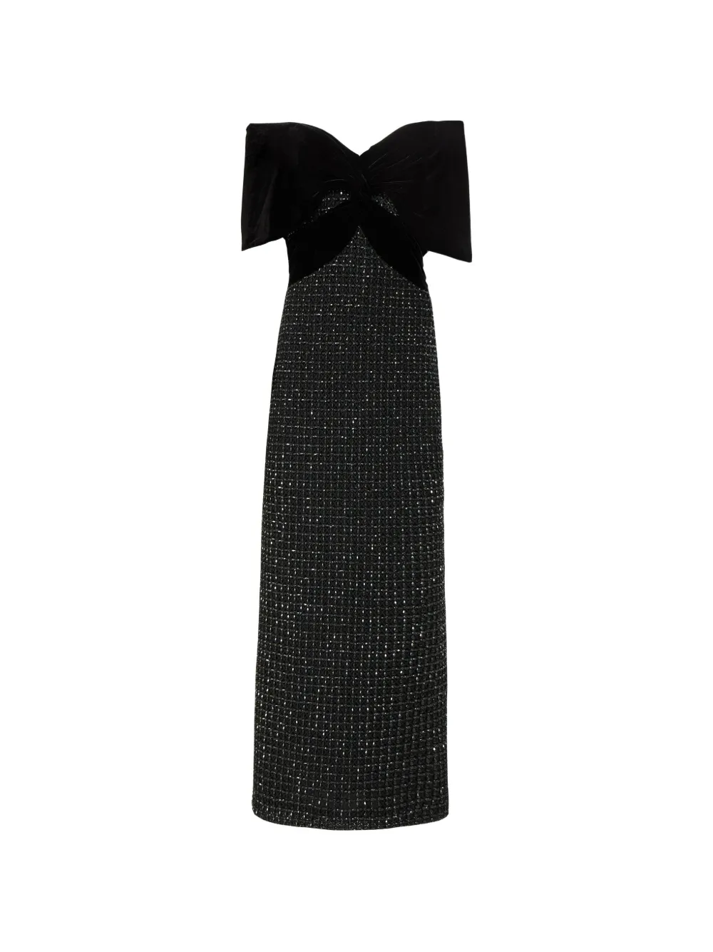 Costarellos Abito Grace con spalle scoperte - Nero