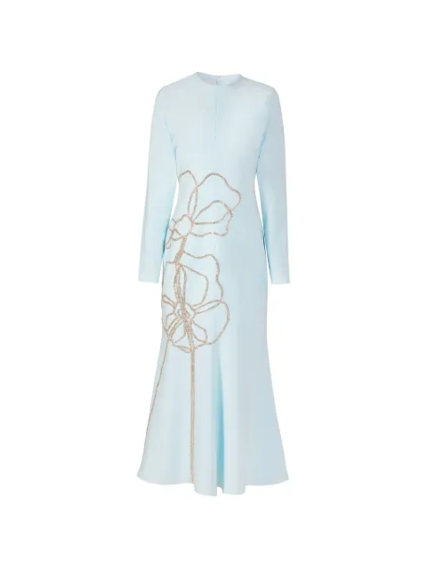 Costarellos Avenna embroidered midi dress