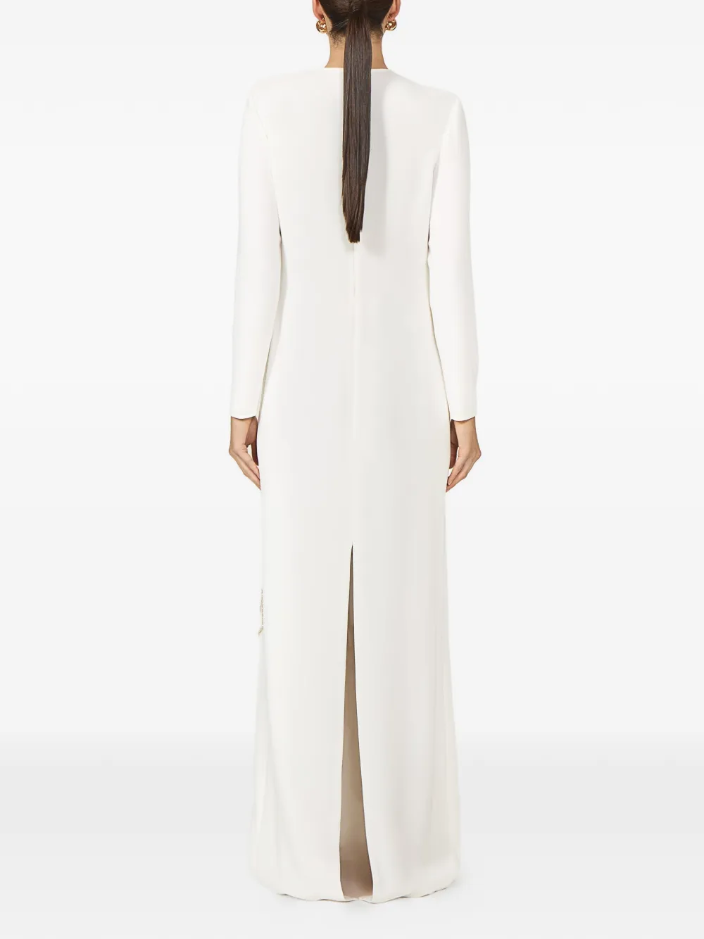 Costarellos Zarie maxi-jurk met kristallen Wit