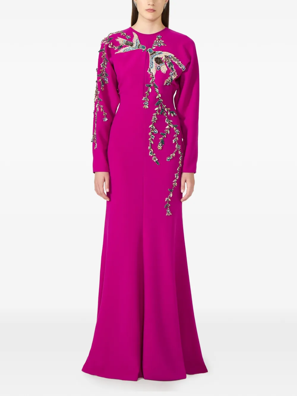 Costarellos Marla maxi-jurk met kristallen applicatie Roze
