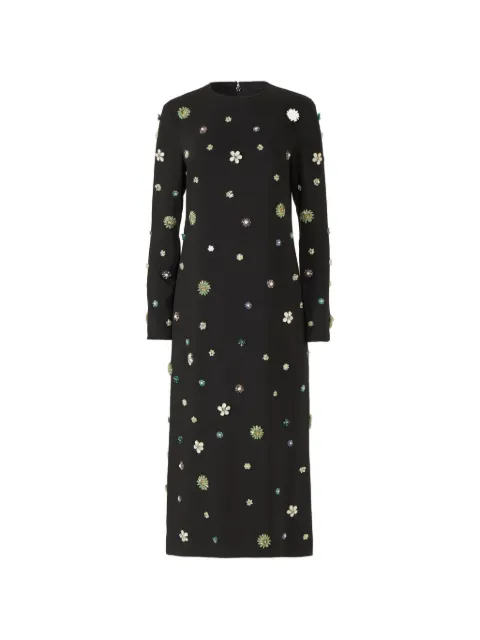 Costarellos Brionka embellished crepe midi dress