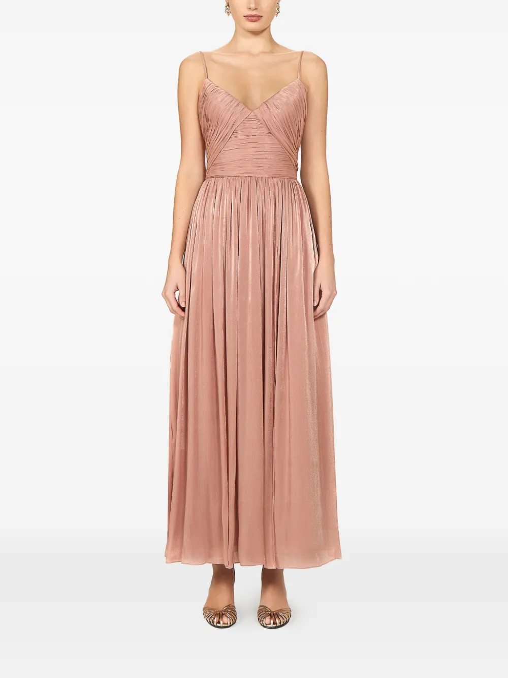 Costarellos Fayla gedrapeerde maxi-jurk Roze