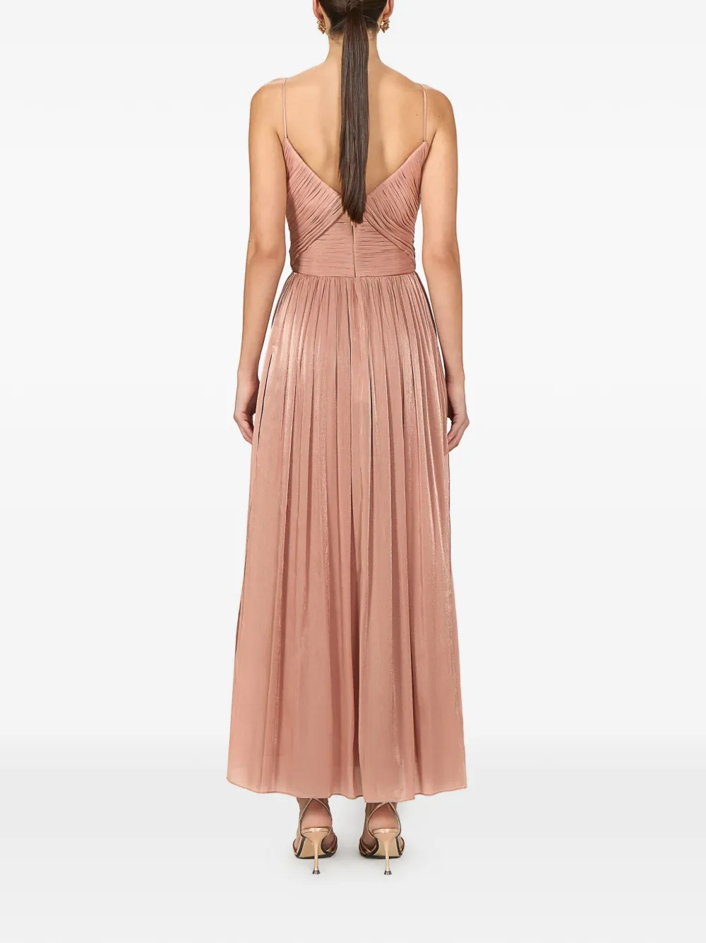 Costarellos Fayla gedrapeerde maxi-jurk Roze